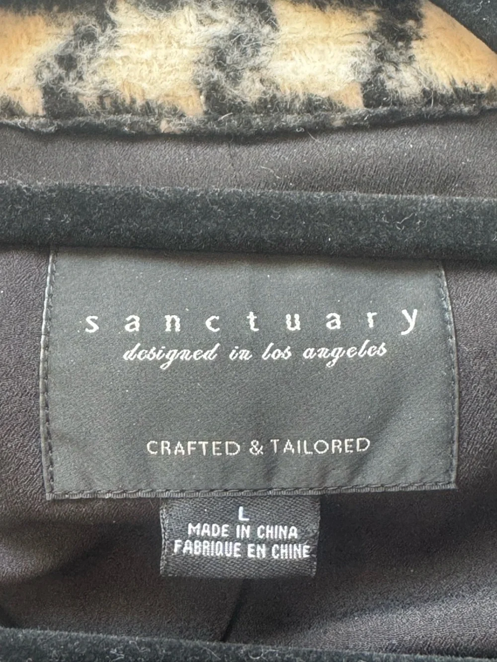 Sanctuary Black and White Houndstooth Jacket - Picture 3 of 4